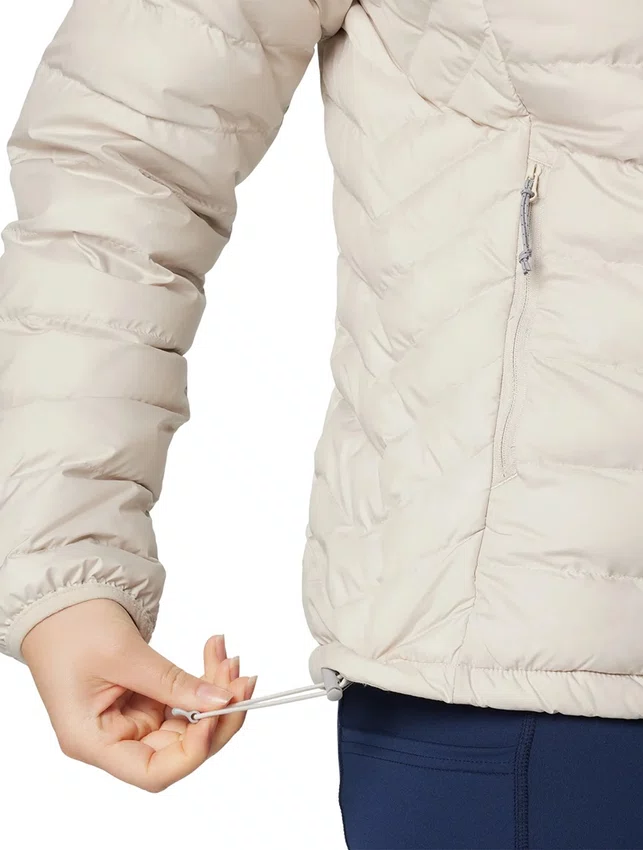 Jaqueta Columbia Powder Lite com Capuz Feminina Creme