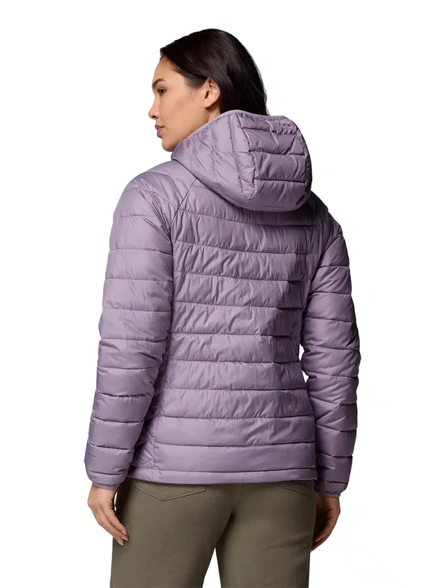 Jaqueta Columbia Powder Lite com Capuz Feminina Lilás