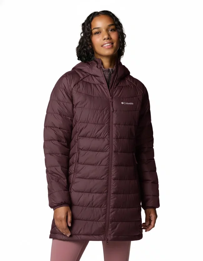 Jaqueta Columbia Feminina Powder Lite II Mid Roxa Jaqueta Columbia Feminina Powder Lite II Mid Roxa