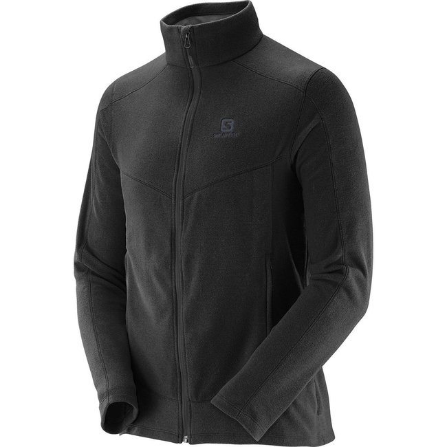 Jaqueta Salomon Fleece Polar II Masculina Preto Jaqueta Salomon Fleece Polar II Masculina Preto