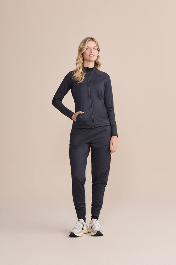 Jaqueta Sinuosa Fleece Noir Preta