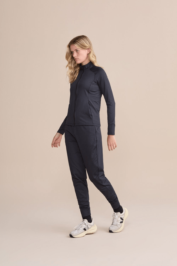 Jaqueta Sinuosa Fleece Noir Preta