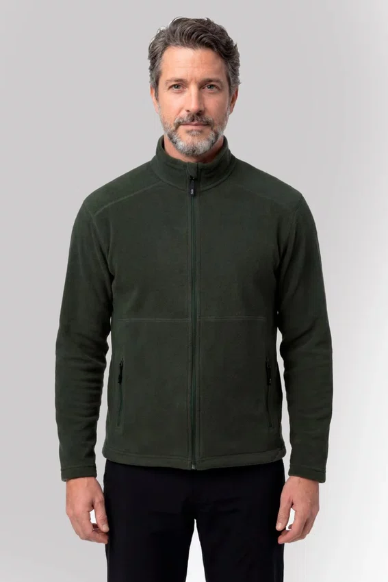 Jaqueta Solo Microfleece III Masculina Verde Militar
