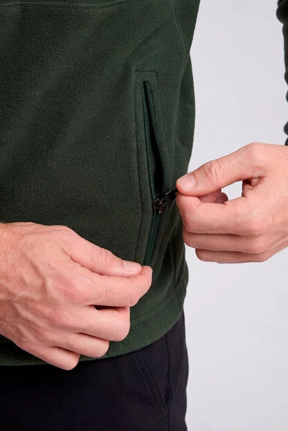 Jaqueta Solo Microfleece III Masculina Verde Militar