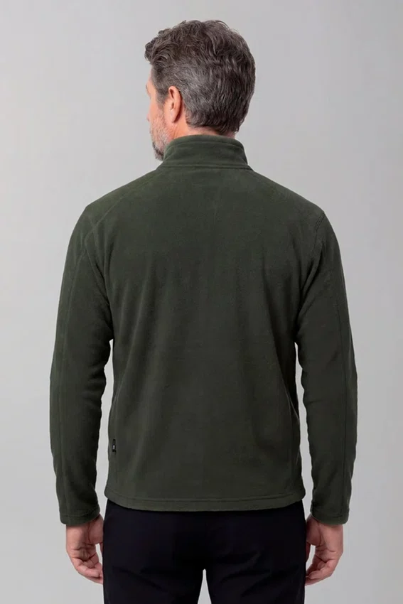 Jaqueta Solo Microfleece III Masculina Verde Militar