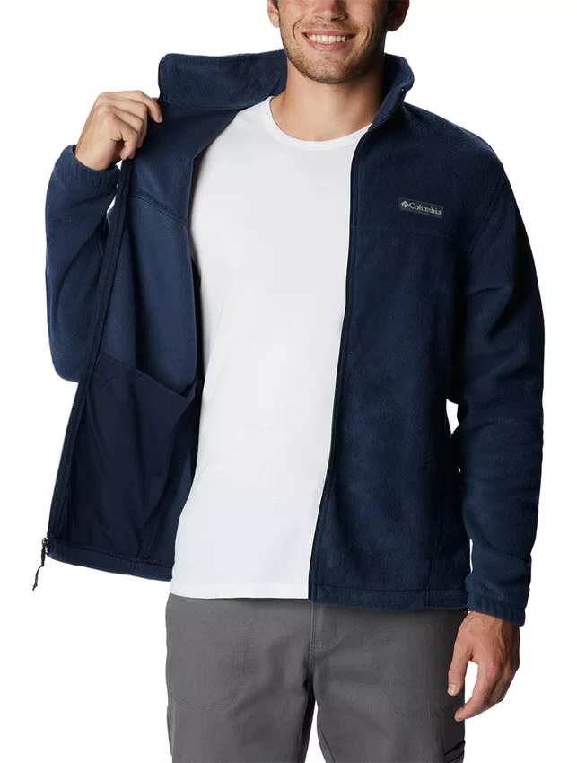 Jaqueta Columbia Masculina Steens Mountain Full Zip 2.0 Plus Size Azul Marinho