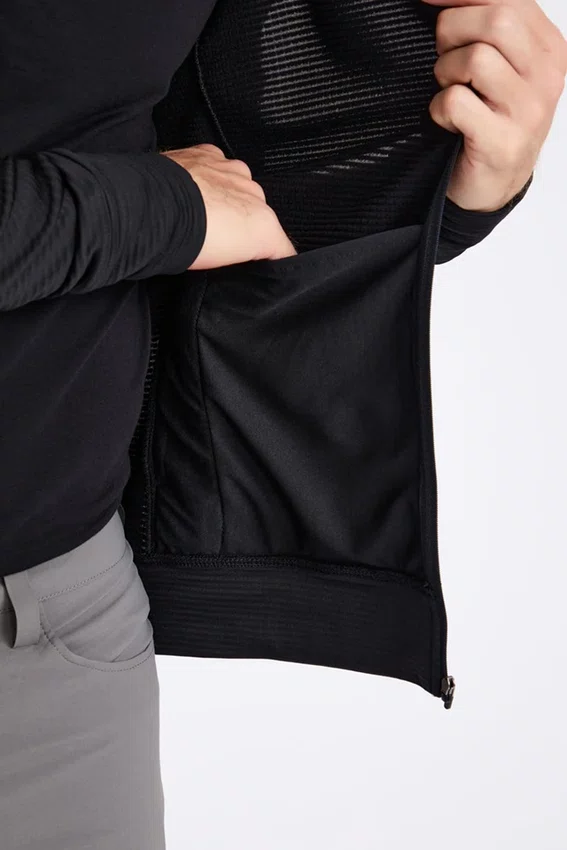Jaqueta Solo Thermal Grid Hood Masculina Preta
