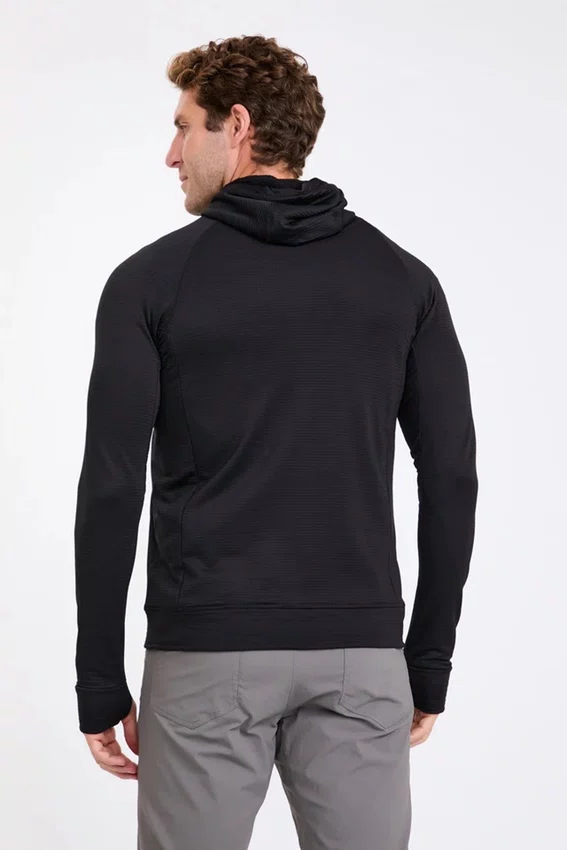 Jaqueta Solo Thermal Grid Hood Masculina Preta