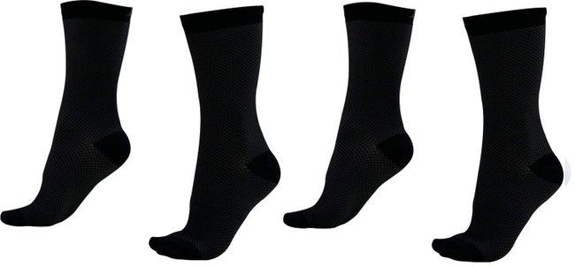 Kit 02 Pares Meia Corrida/Ciclismo HUPI Carbono Preto