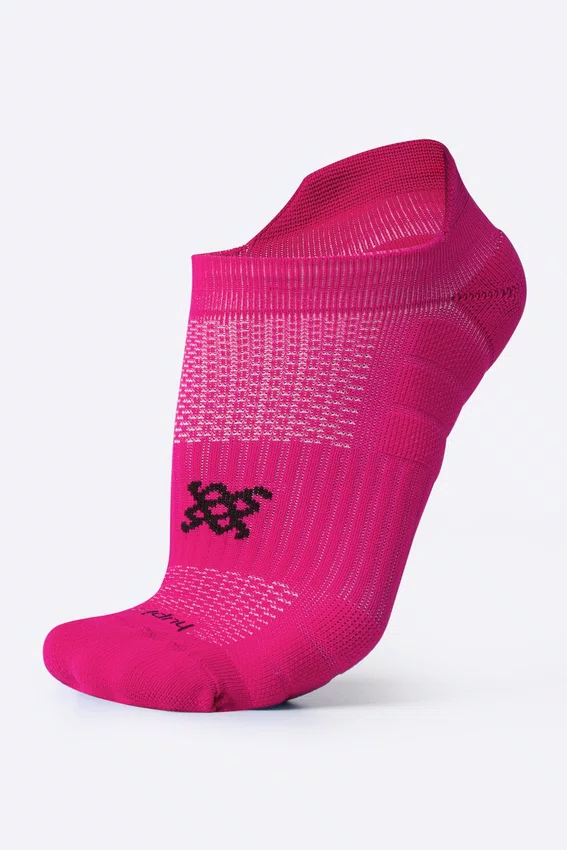Kit 02 Pares Meia Corrida HUPI Pro Invisível Preto e Rosa