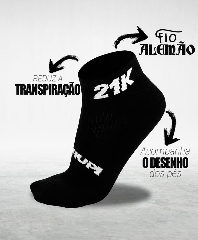 Kit 02 Pares Meia Corrida HUPI Pro Running 21K 36-42