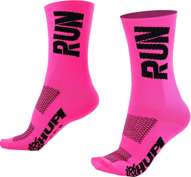 Kit 02 Pares Meia Corrida HUPI Run Rosa e Preto 34-38