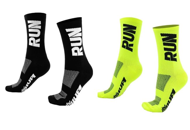 Kit 02 Pares Meia Corrida Hupi Run Tamanho Plus 42-46