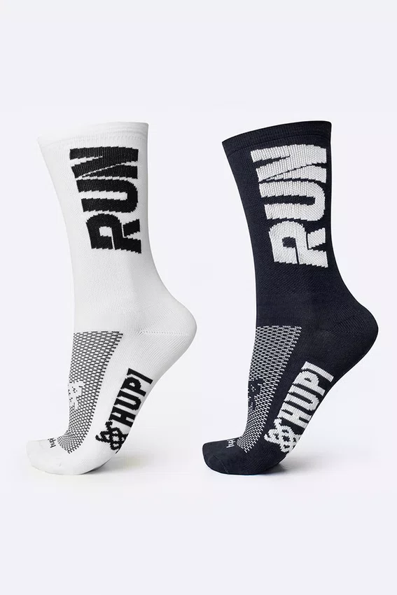 Kit 02 Pares Meia Corrida HUPI Run Tamanho Plus 42-46