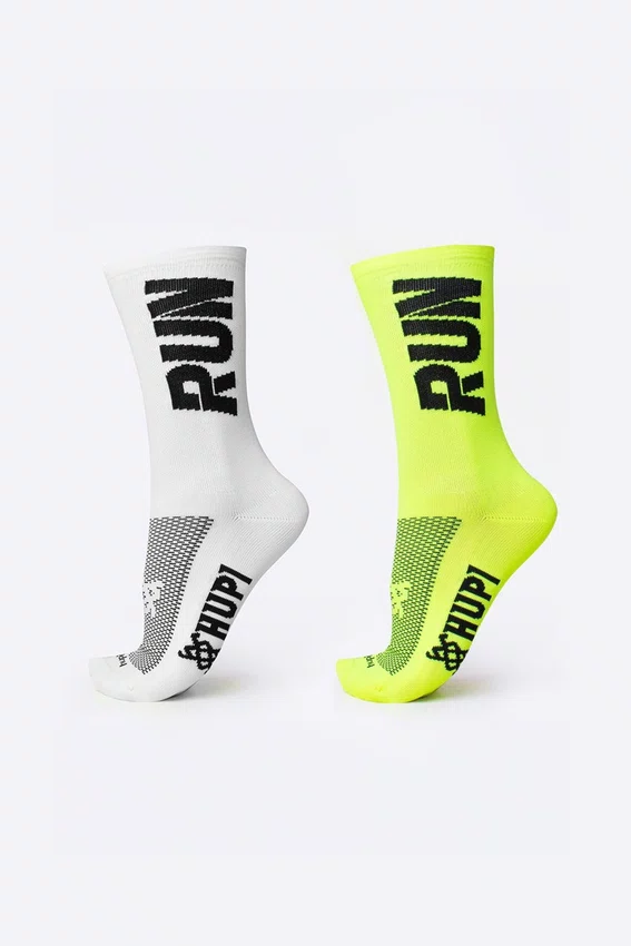 Kit 02 Pares Meia Corrida Hupi Run Tamanho Plus 42-46