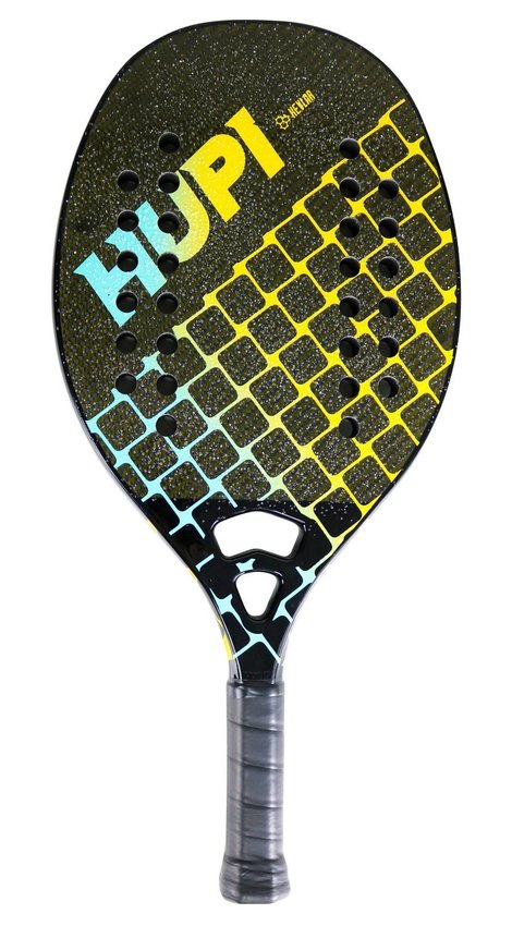 Kit 02 Raquetes Beach Tennis HUPI Deft Pro Kevlar + 3 Bolas