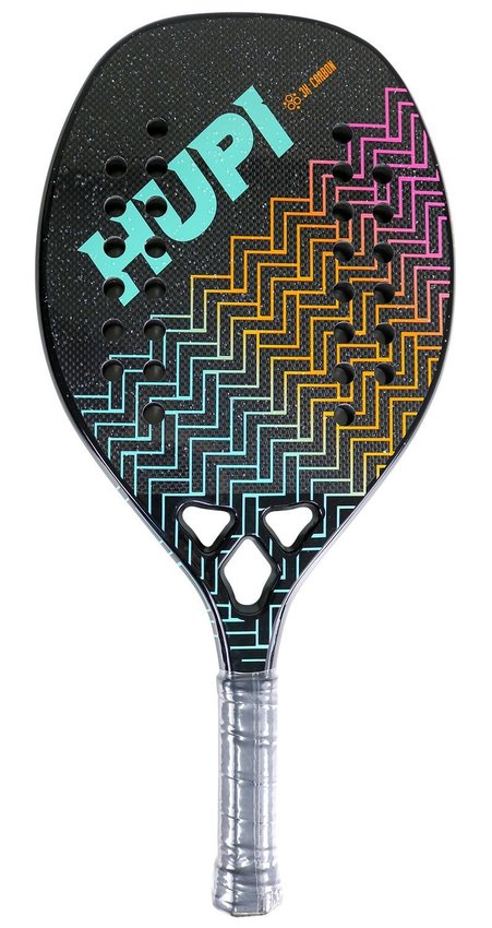 Kit 02 Raquetes Beach Tennis HUPI Onda Carbon 3K + 3 Bolas