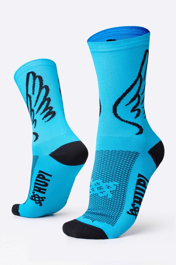 Kit 03 Meias HUPI Trend Meia Azul Cano Médio 36-42