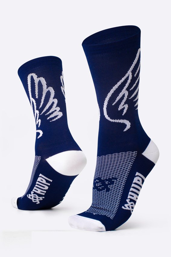 Kit 03 Meias HUPI Trend Meia Azul Cano Médio 36-42
