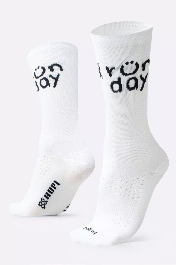 Kit 03 Pares Meia Corrida HUPI Tamanho LT 34-38 Branco