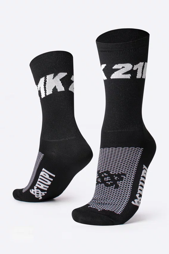 Kit 03 Pares Meia de Corrida Hupi Run 42K 21K Preto