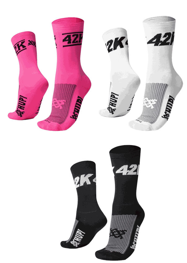 Kit 03 Pares Meia De Corrida Hupi Run 42k e LT