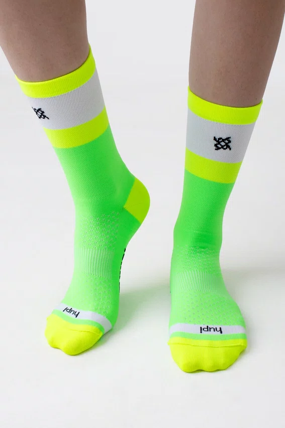 Kit 03 Pares Meia HUPI Tamanho LT 34-38 Roxo/Verde