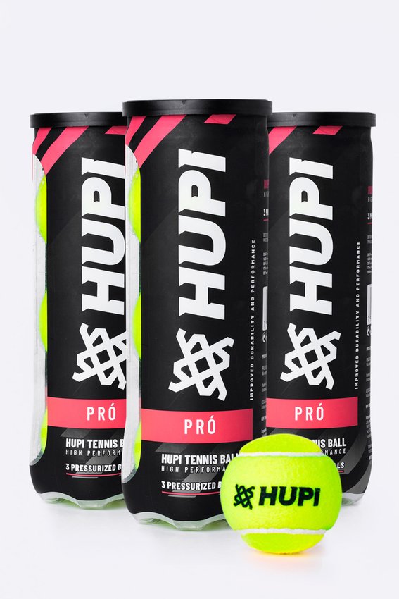Kit 03 Tubos Bola Tênis HUPI Pró