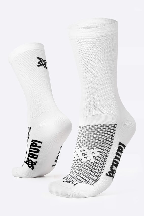 Kit 04 Pares Meia De Corrida HUPI Sport Lisas Coloridas