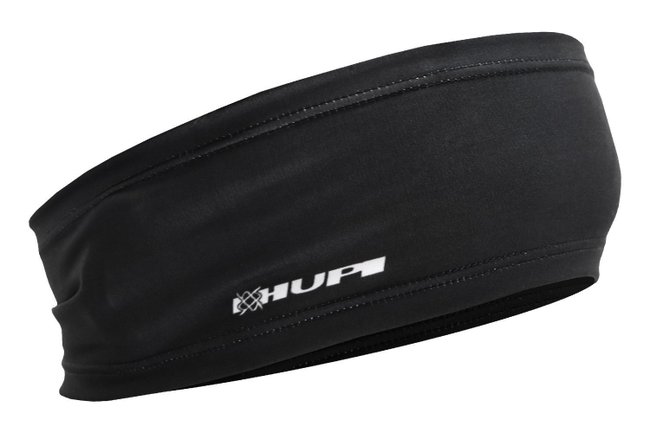 Kit 1 Testeira HeadBand Preto Liso HUPI e 1 Par Munhequeira HUPI Spin Preta