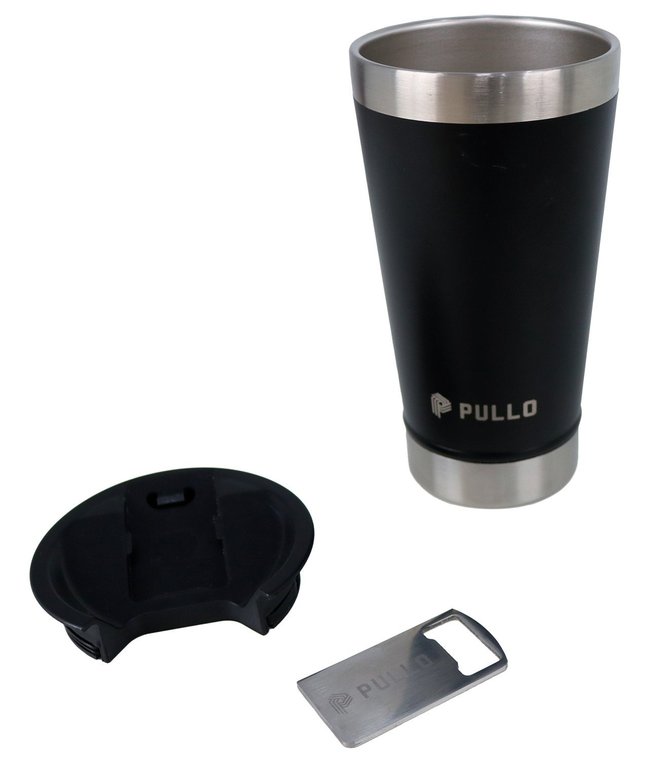 Kit 10 Copos Térmico Pullo Kippis 480ML Preto