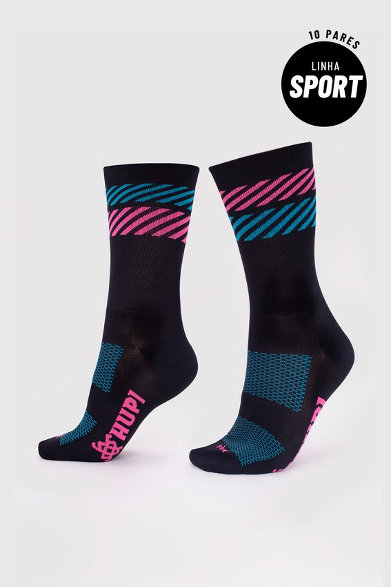 Kit 10 Meias HUPI Sport Tênis Certo