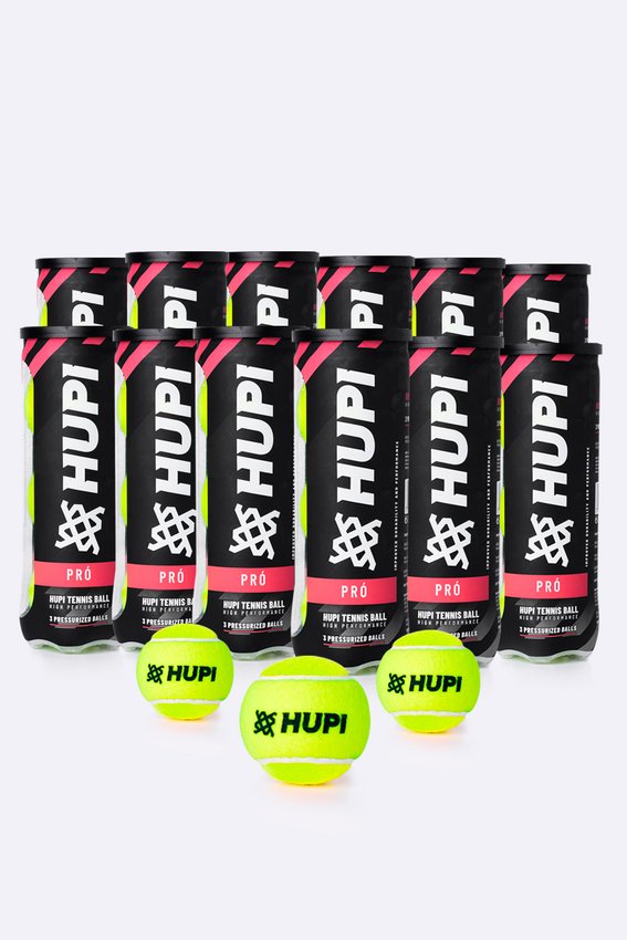 Kit 12 Tubos Bola Tênis HUPI Pró