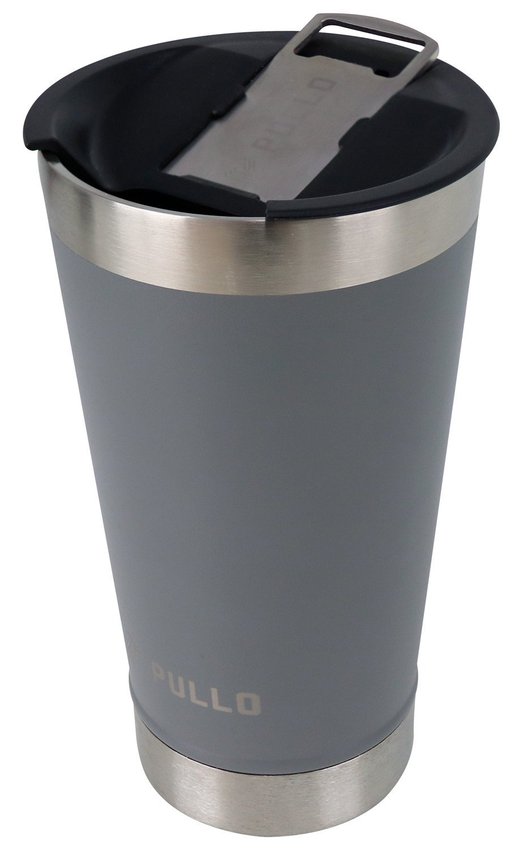 Kit 2 Copos Térmico Pullo Kippis 480ML Preto e Cinza