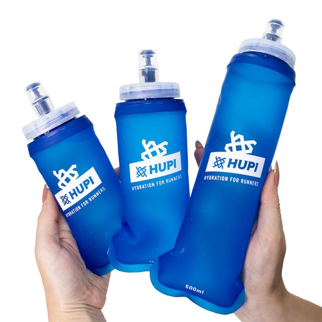 Kit 2 Garrafas Dobrável Soft Flask HUPI 350ml