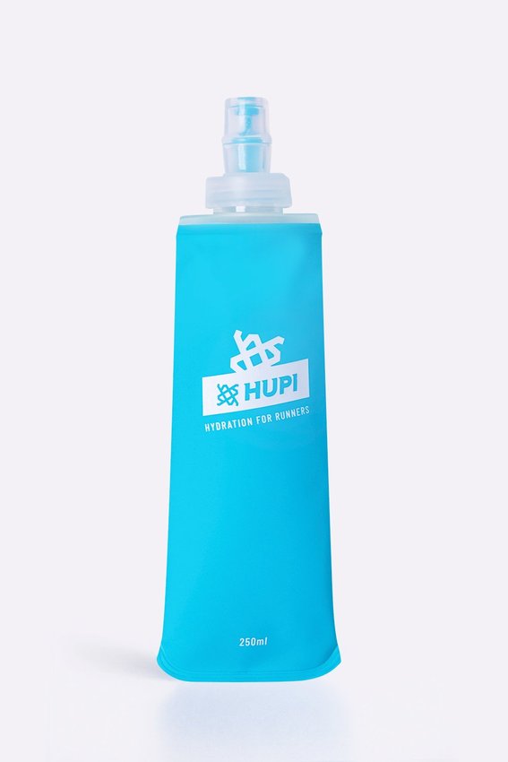 Kit 2 Garrafas Dobrável Soft Flask Hupi Corrida Boca Pequena