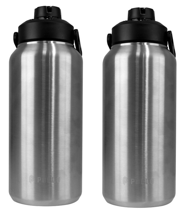 Kit 2 Garrafas Térmica Pullo Vetta 1300ML Inox