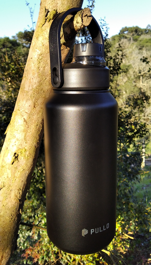 Kit 2 Garrafas Térmica Pullo Vetta 1300ML Preto e Inox