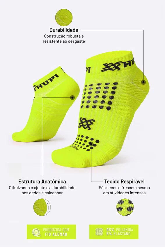 Kit 2 Meias de Corrida HUPI Run Marco Zero
