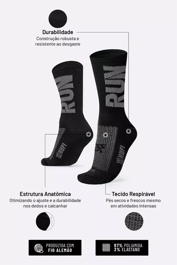 Kit 2 Meias HUPI PB Run