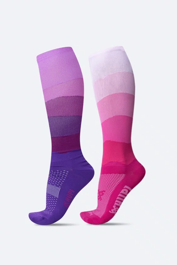 Kit 2 Meias HUPI Run Aura