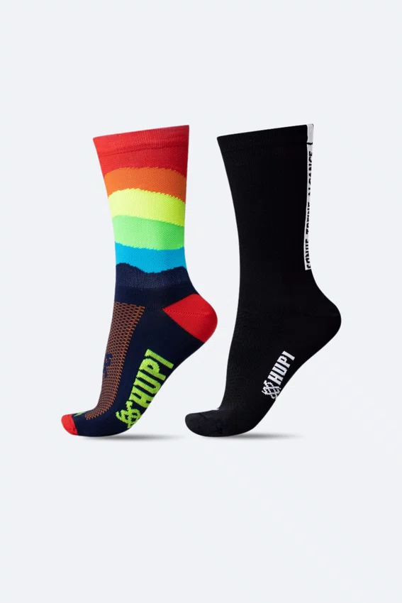Kit 2 Meias HUPI Run Spectrum