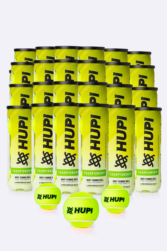 Kit 24 Tubos Bola Tênis HUPI Championship
