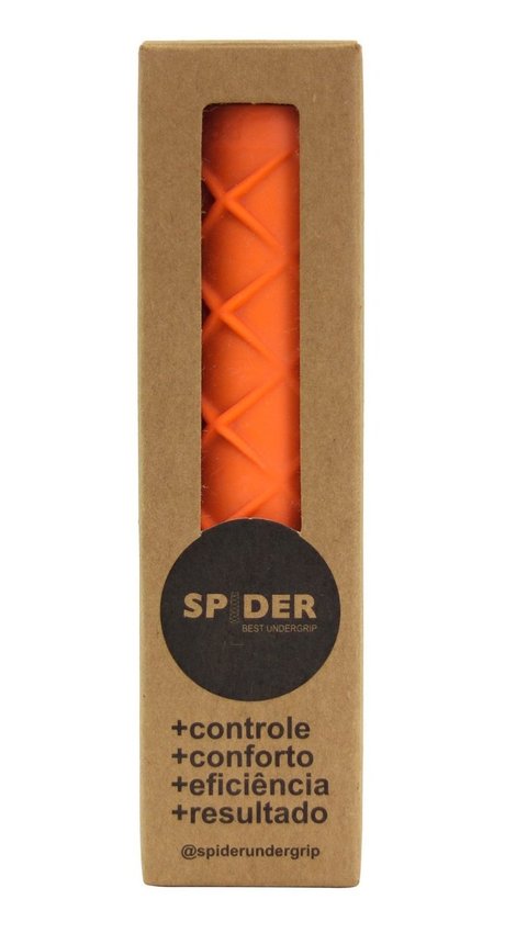 Kit 2x Undergrip Spider Grip De Borracha Beach Tennis Padel Amarelo e Laranja