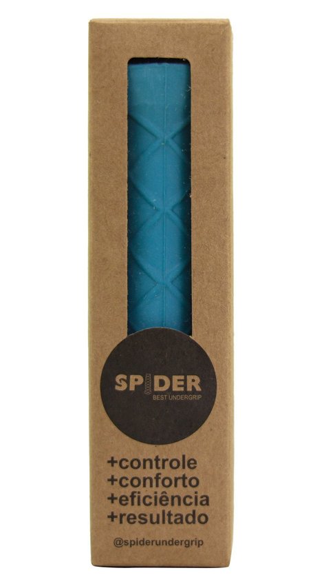 Kit 2x Undergrip Spider Grip De Borracha Beach Tennis Padel Azul e Verde