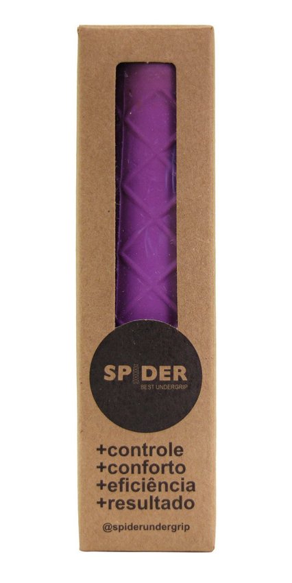 Kit 2x Undergrip Spider Grip De Borracha Beach Tennis Padel Lilás e Rosa