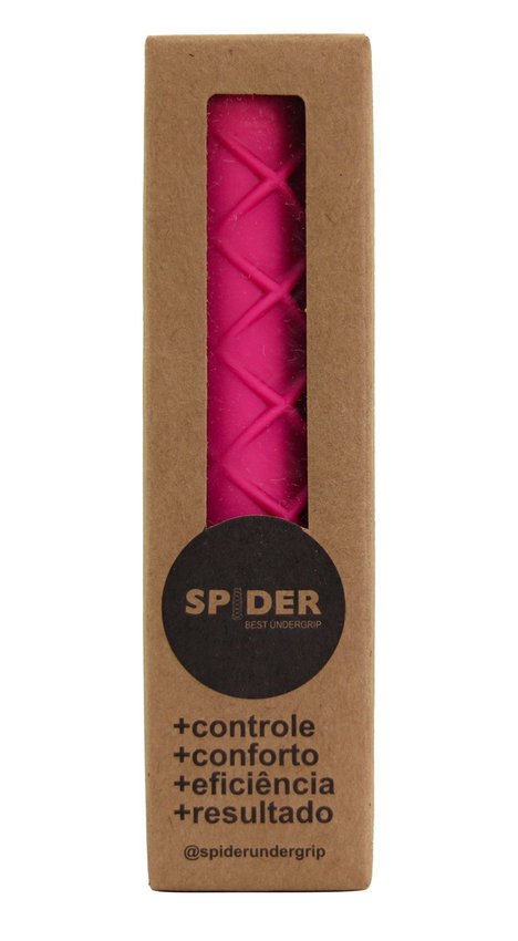 Kit 2x Undergrip Spider Grip De Borracha Beach Tennis Padel Lilás e Rosa