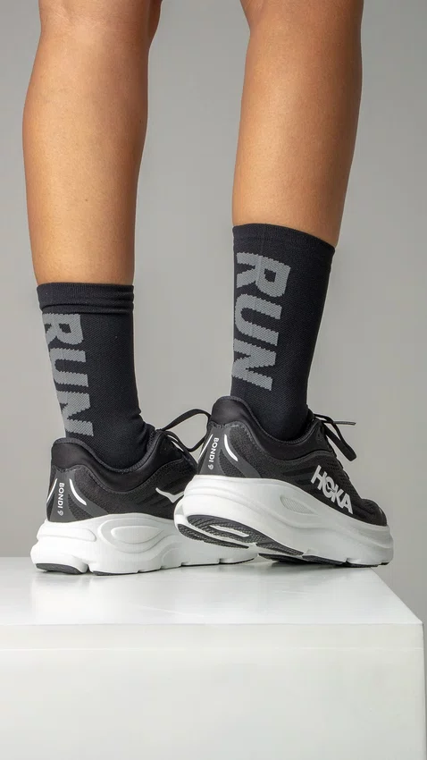 Kit 3 Meias HUPI All Black Run