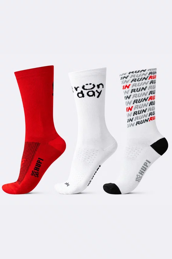 Kit 3 Meias HUPI Run Move