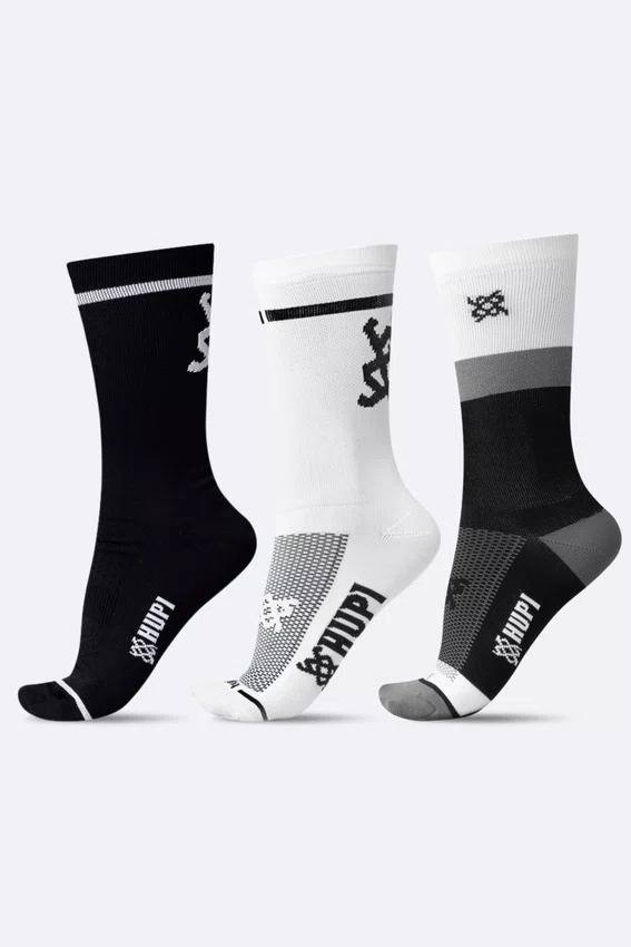 Kit 3 Meias HUPI Run Neutral